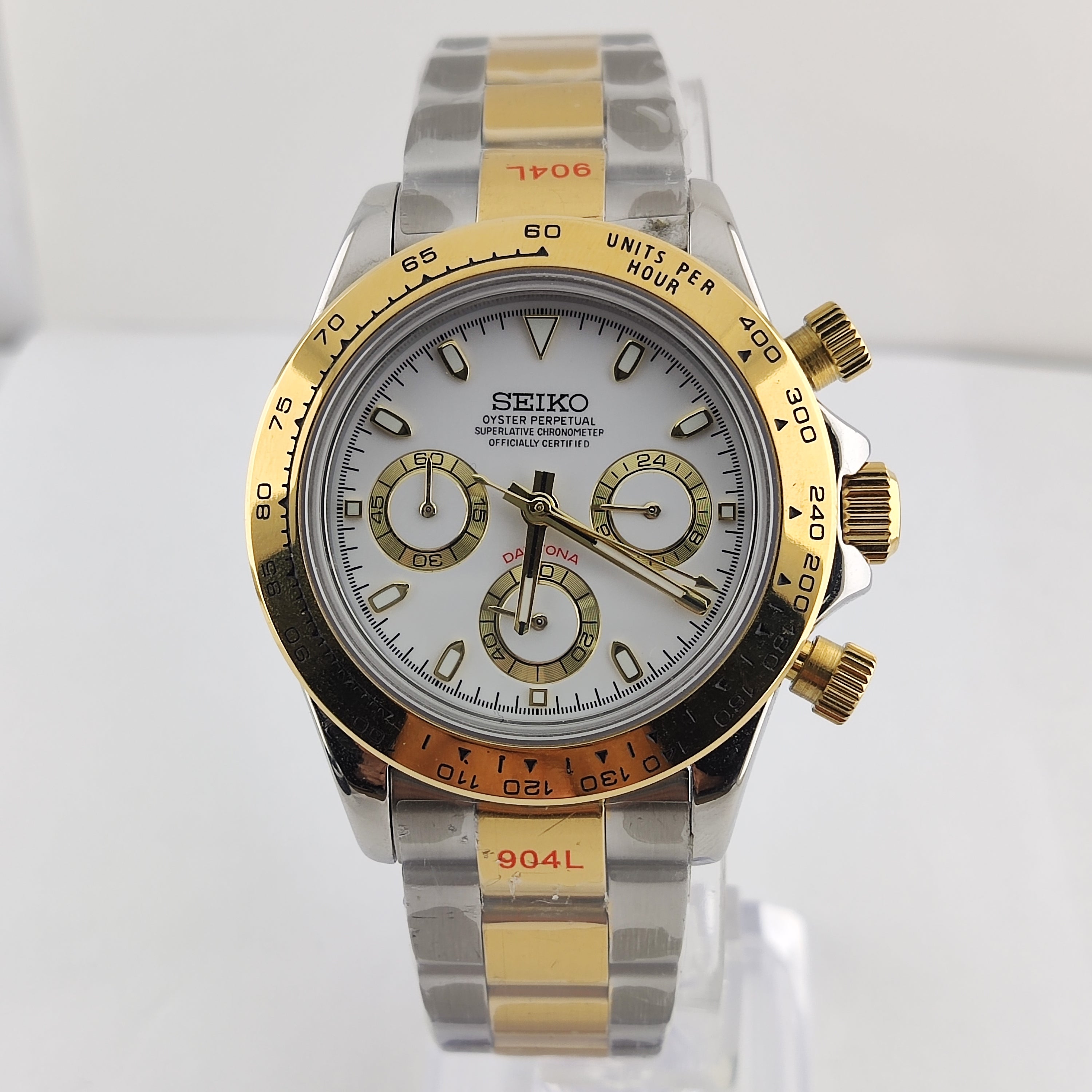 Seikomod Daytona Gold Steel