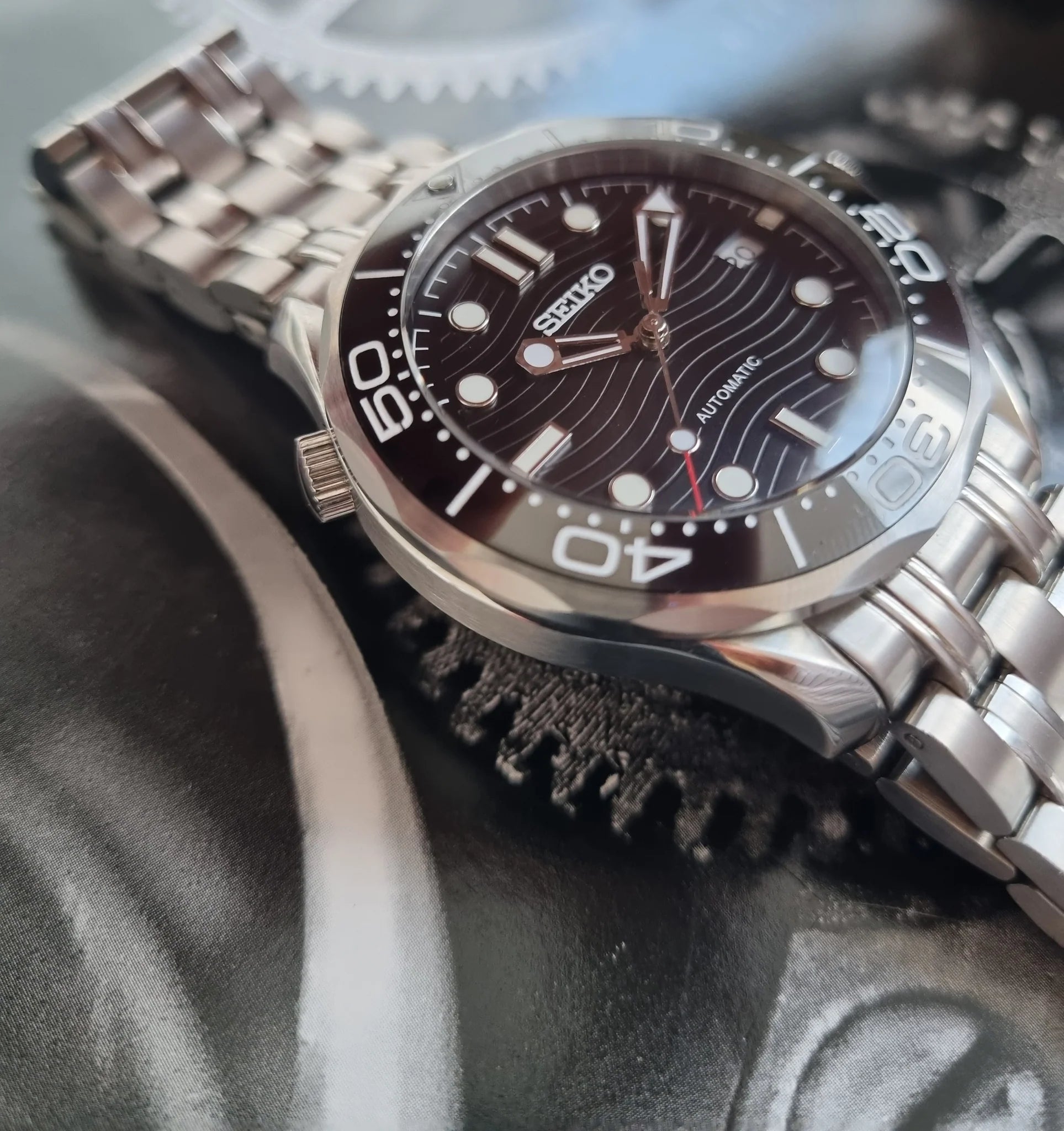 SeikoMod Sea Master Black