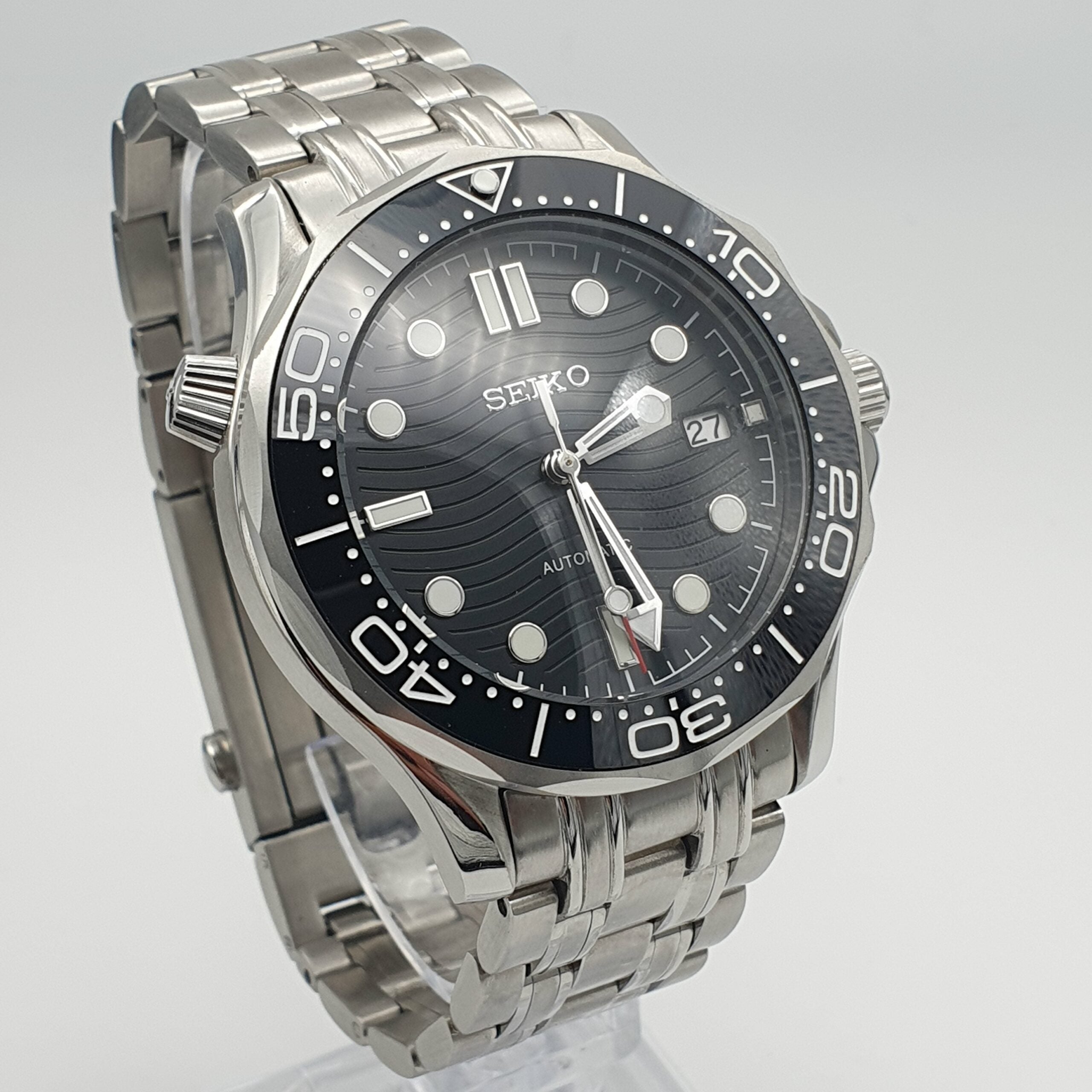 SeikoMod Sea Master Black