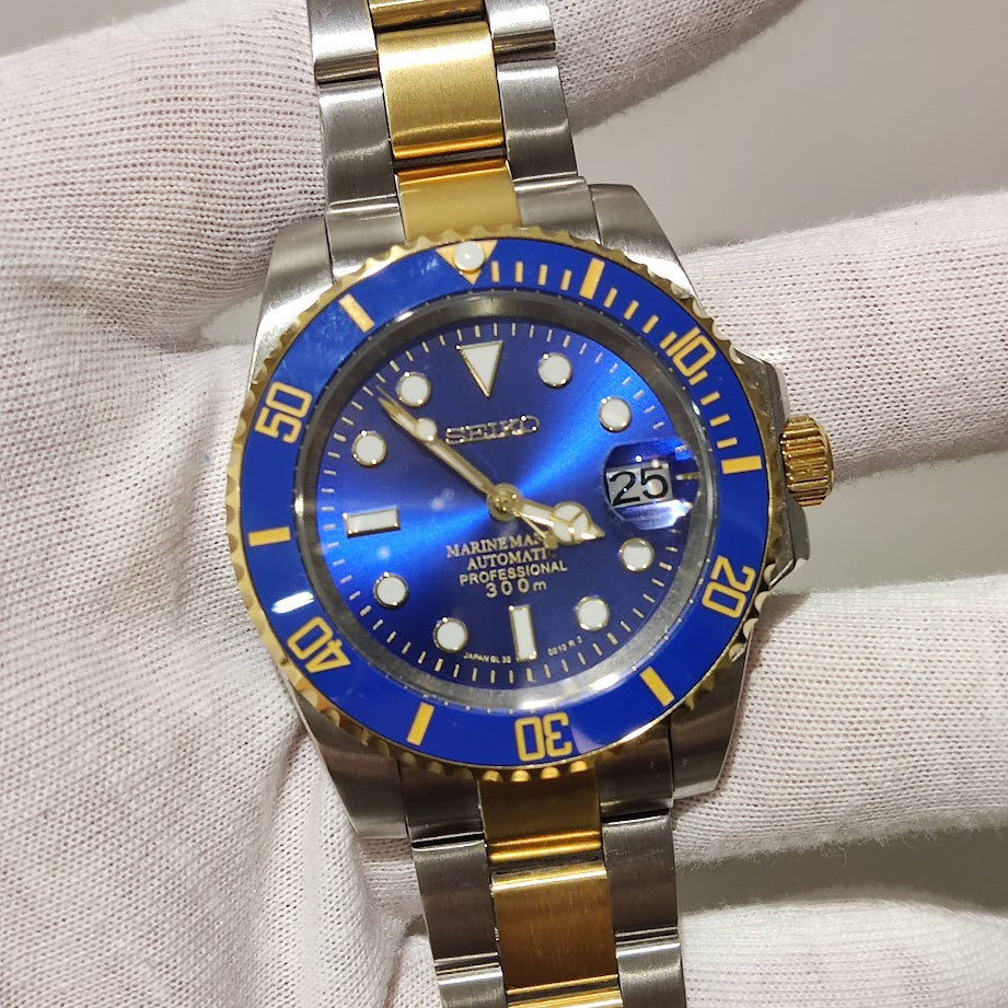 Seiko Mod Submariner Blue (Two Tones)