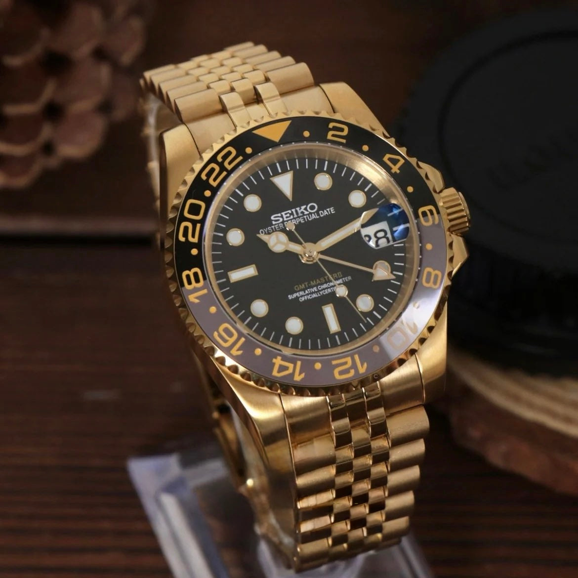 Seiko Mod GMT Gold