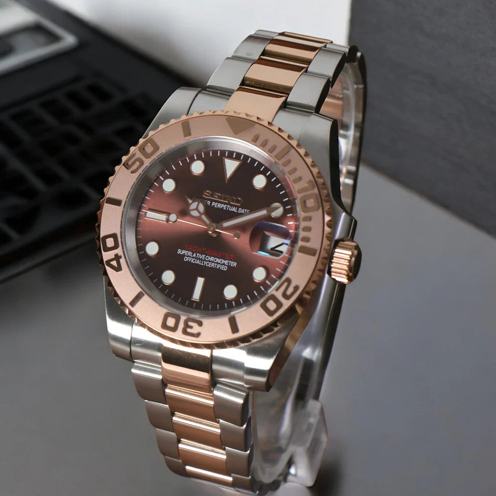 Seikomod Watch Yachtmaster Rose Gold