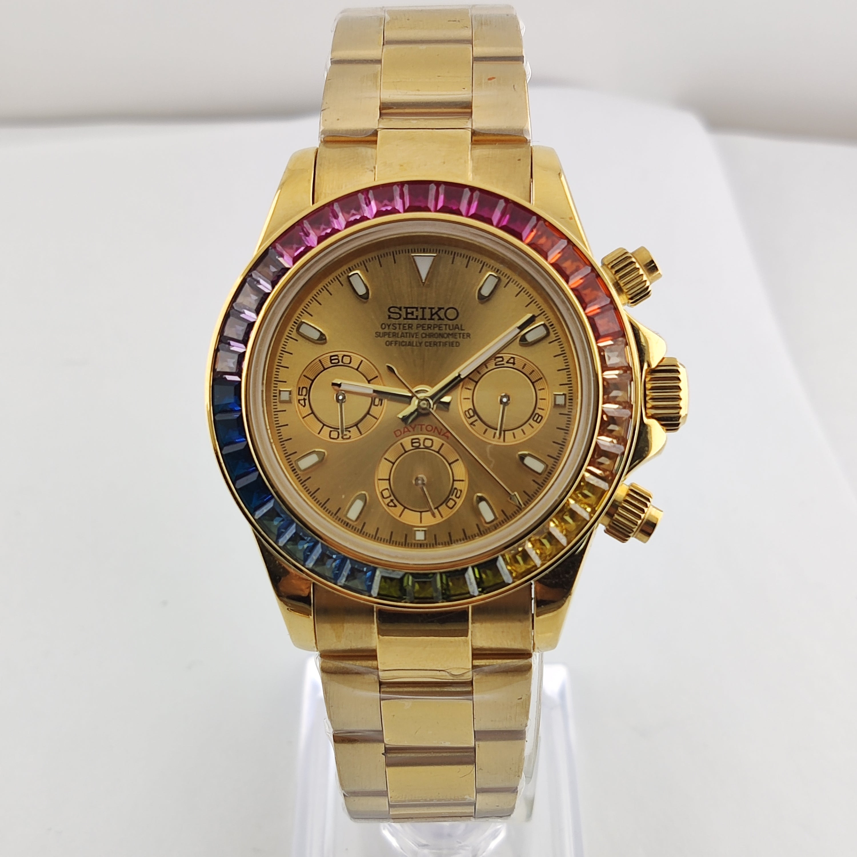 Seikomod Daytona Gold Daimond