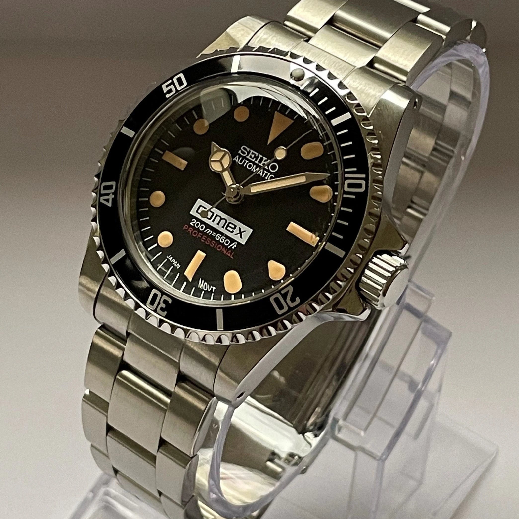 Seiko Mod Custom Vintage Submariner Comex