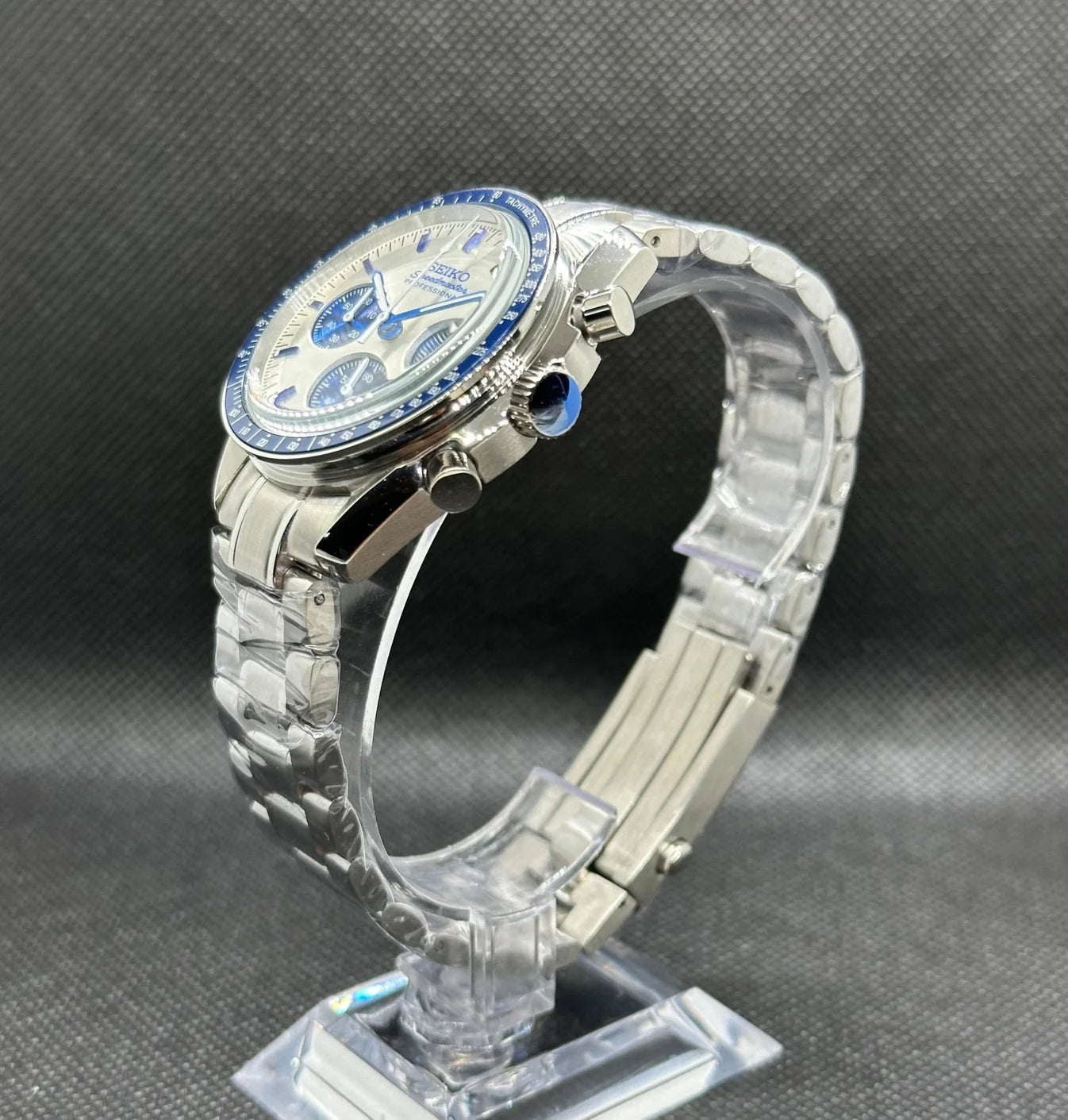 Blue Speedmaster Seikomod  Watch